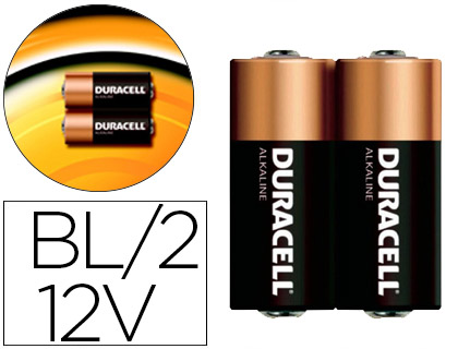 2 pilas alcalinas Duracell security para mando 12V